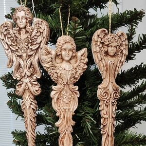Elegant Angel IOD Ornaments - Set of 3